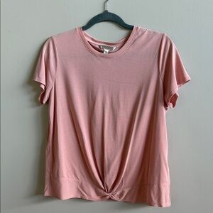 Banana Republic Soft Pink Short Sleeve Tee on Sandwash Modal M
